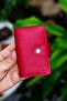 Adanus Genuine Leather Red Accordion Card Holder - 2