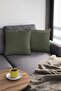 43x43cm Khaki Premium Thai Feather Upholstery Fabric Decorative Double Sided Throw Pillow Pillow Case Krl024 - 6