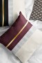 43x43cm Premium Thai Feather Foil Striped Double Sided Throw Pillow Pillow Case Woven Fabric Krl982 - 2