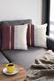 43x43cm Premium Thai Feather Foil Striped Double Sided Throw Pillow Pillow Case Woven Fabric Krl982 - 4