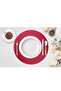 Volonte Red Jute American Service 6 Piece Knitted Wicker Serving Board New Year Series - 5