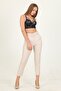 Women's Pocket Belt Detailed Fabric Trousers Qns026 - 2