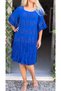 Authentic Voile Cotton Lace Detailed Parliament Blue Dress - 2