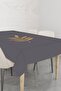 Stain Resistant Premium Thai Feather Velvet Washable Fabric Leaf Tablecloth Mso042