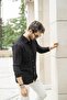 Men's Regular Fit Patterned Long Sleeve Knitwear Shirt Black 23w211 - 3