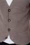 Men's Ornamental Pocket Regular Fit Knitwear Vest Mink 23w218 - 7