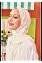 شال إيطالي مخيط من القطن الممشط بلون إكرو - 3