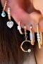 Double Color Charm Earrings - 3