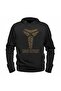 Kobe Bryant Designed Children's Black Sweatshirt with Picture Print
