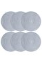Volonte Gray Jute American Service 6-Piece Knitted Straw Plates - 4