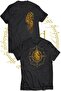 Lotr Rohan Double Printed 100% Cotton Black Large Size T-shirt