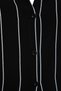 Black Striped Slit Detail Viscose Shirt-Pants Woven Pajama Set THMAW23PT00158 - 7