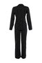 Black Striped Slit Detail Viscose Shirt-Pants Woven Pajama Set THMAW23PT00158 - 8