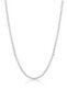 Men's Silver Barley Model Stainless Steel Chain Necklace - 2