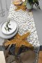 Runner Tablecloth Premium Thai Feather Woven Stain Resistant Fabric Starfish 40x140cm Rnr459