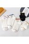 Set of 5 Unisex Patterned Colorful Short Ankle Length Socks - 3