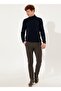 Full Turtleneck Navy Blue Men's Sweater Ybs-sk22 - 4