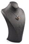 Tiger Eye Natural Stone Heart Model Necklace - 2