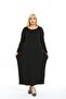 Plus Size Long Sleeve Ethnic Pocket Detailed (Suitable for Hijab) Viscose Combed Cotton Fabric Casual Dress - 2