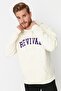 Taş Oversize/Geniş Kesim Kapüşonlu İçi Polar/Sıcak Tutan Unisex Sweatshirt TMNAW22SW1462 - 3