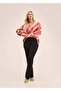 Wide Cut Patterned Blouse - 5