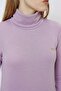 Women's Lilac Turtleneck Sweatshirt - 4