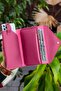 Envelope Model Fuchsia Women's Wallet with Envelope Compartment for Phone and Coins - 4