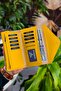 Envelope Model Yellow Women's Wallet with Phone and Coin Compartments - 3