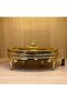 Gold Plated Oval Food Serving with Heater 41 X 26.5 Cm - 3