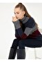 High Collar Red Women's Sweater Ruas