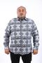 Plus Size Lumberjack Shirt Gray Wolves 22213-petrol - 2