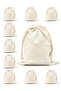 Pulses Vegetable Fruit Storage Bag 10 Pieces 20x30 Raw Cloth Pouch