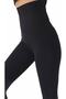 Women's Black High Waist Corset Tights - 2