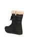 Black Children's Fur Boots Winter Shoes - 3