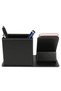 Desktop Organizer Pen Holder Leather Pen Holder with Phone Stand - 2
