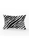 Zebra Pattern Digital Printed Modern Rectangular Pillow Throw Pillow Cover on White Background