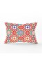 Digital Printed Modern Rectangular Pillow with Tile Pattern on White Background Throw Pillow Cover