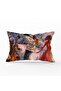 Modern Rectangular Throw Pillow Cover with Oil Painting Drawing Women's Motif