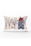 غطاء وسادة مستطيل مزخرف مطبوع رقميًا من Snow View