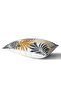 Brown And Gray Leaf Patterned Rectangular Throw Pillow Cover - 2