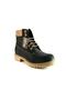 3507 Black Unisex Genuine Leather & Rubber Sole Waterproof Waterproof Boots - 3
