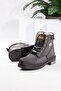 Men's Genuine Nubuck Leather Waterproof Black Boots