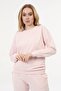 Women's Crew Neck Pink Color Sweat Suit - 4
