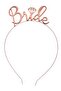 Metal Hair Crown Bride Rose Color