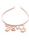 Metal Hair Crown Bride Rose Color - 2