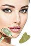 Double Sided 2-Piece Skin Facial Massage Tool Jade Roller Jade Stone Set - 2