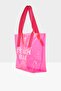Fuchsia Women's Beach Bag Printed Transparent Beach Bag M000007257 - 2