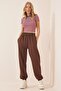 Women's Brown Loose Jogger Sweatpants AP00164