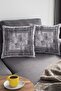 Antique Framed Throw Pillow Pillow Case Premium Thai Feather Woven Fabric Double Sided 43x43cm Krl324 - 3