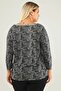 Snake Pattern Basic Sweat-anthracite - 8